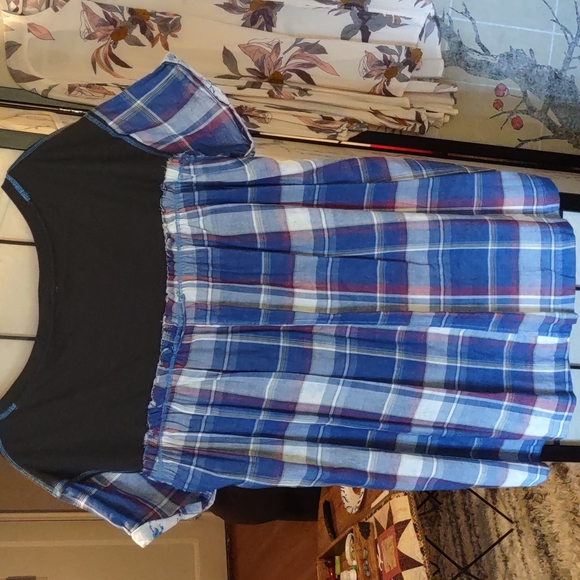 Intimately Free People Mix Matched Paid Tunic Top Size Small NWT - Picture 5 of 9